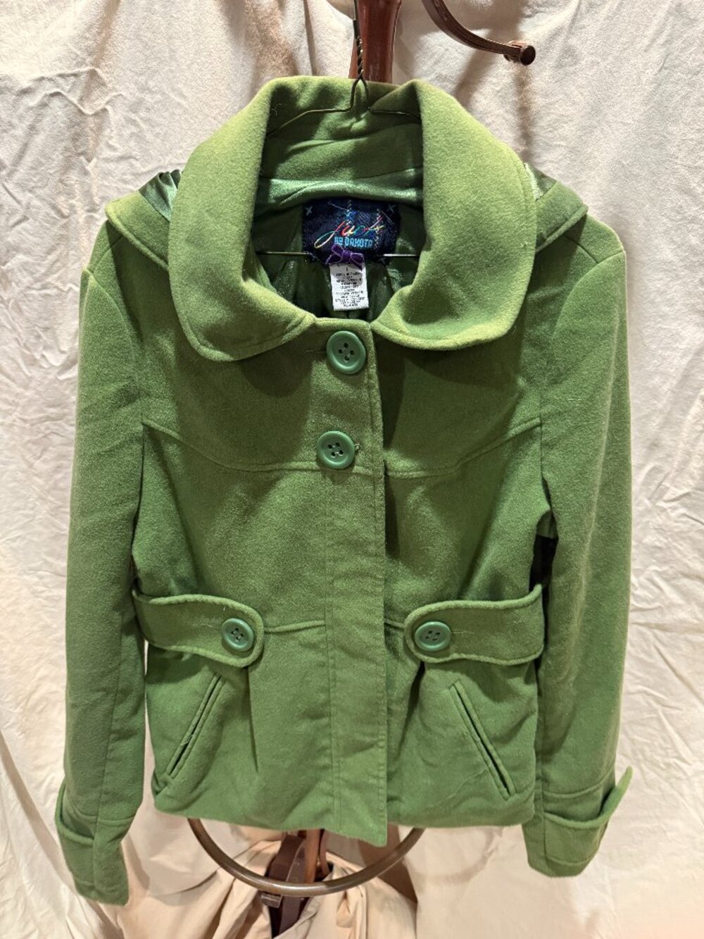 Jack by BB Dakota Green Hooded Coat